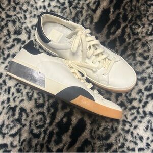 Dolce Vita Zina Court Black and White Sneakers Women's Size 8